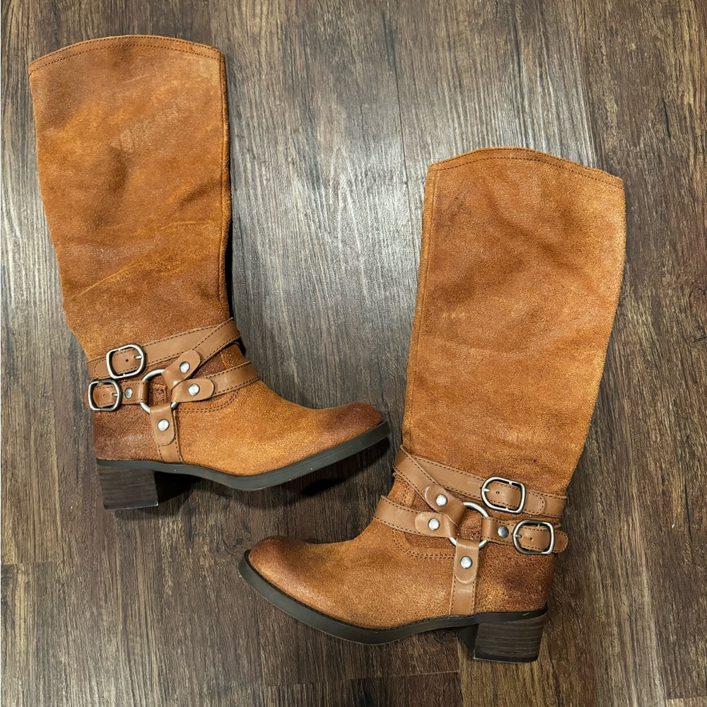 New cowboy boots, knee high